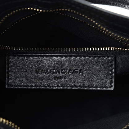 Balenciaga Chevre Gold Metallic Edge Hardware Mini City Black 5 of 9