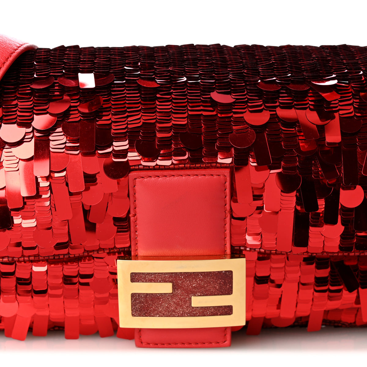 Fendi Sequin Paillettes Shiny Nappa Sex and the City Baguette Caipiroska 8 of 10
