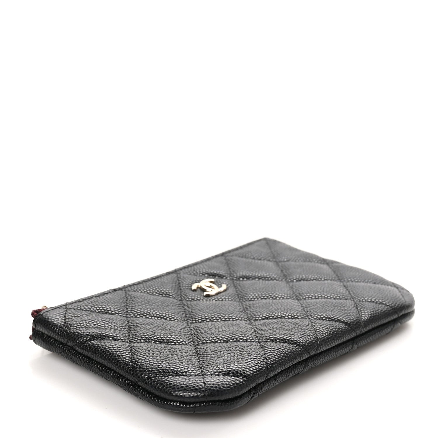 Chanel Caviar Quilted Small Cosmetic Case Black 4 of 9