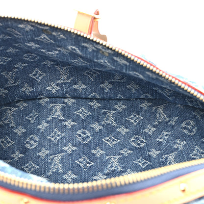 Louis Vuitton Monogram Denim High Rise Bumbag Blue 5 of 9