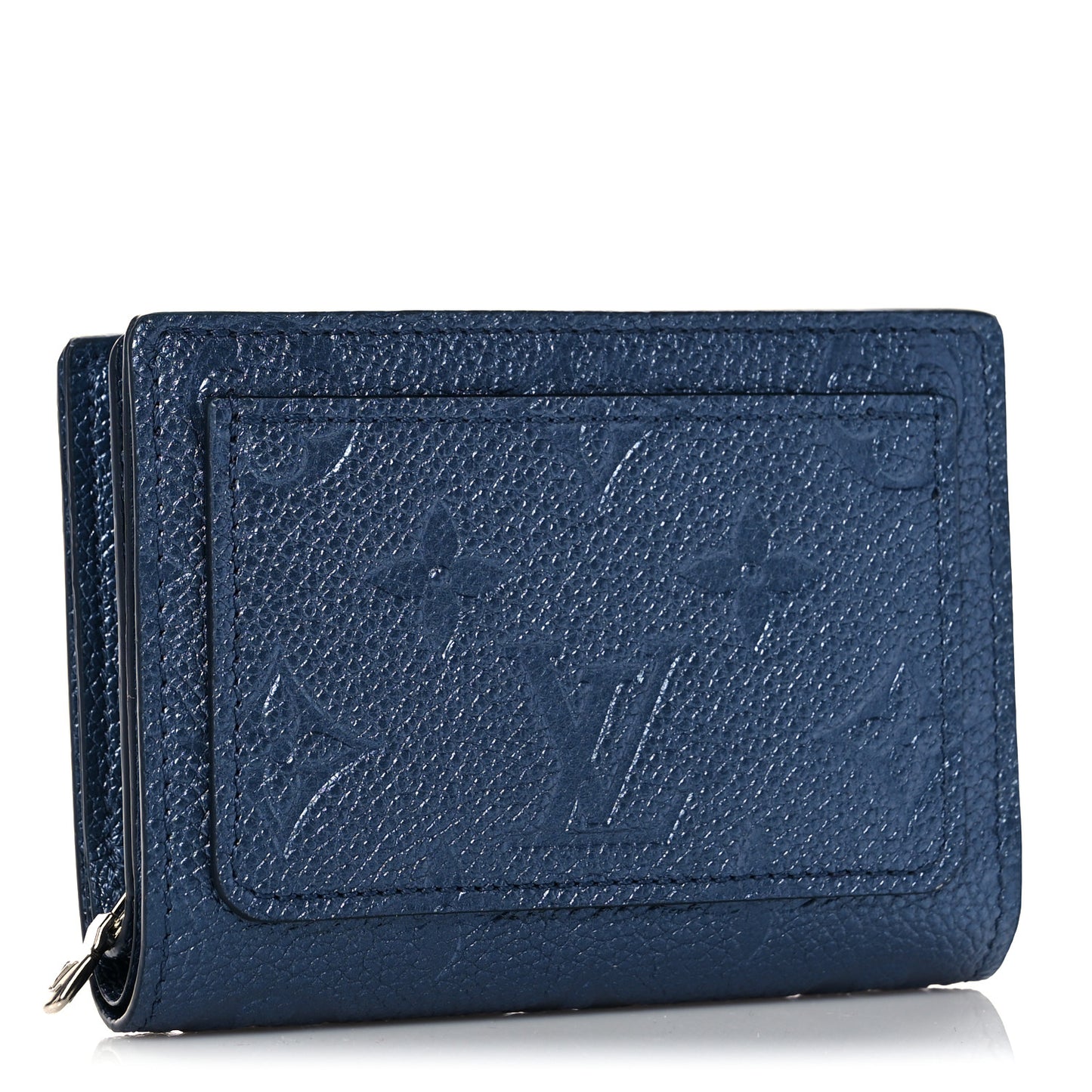 Metallic Empreinte Clea Wallet Navy Nacre