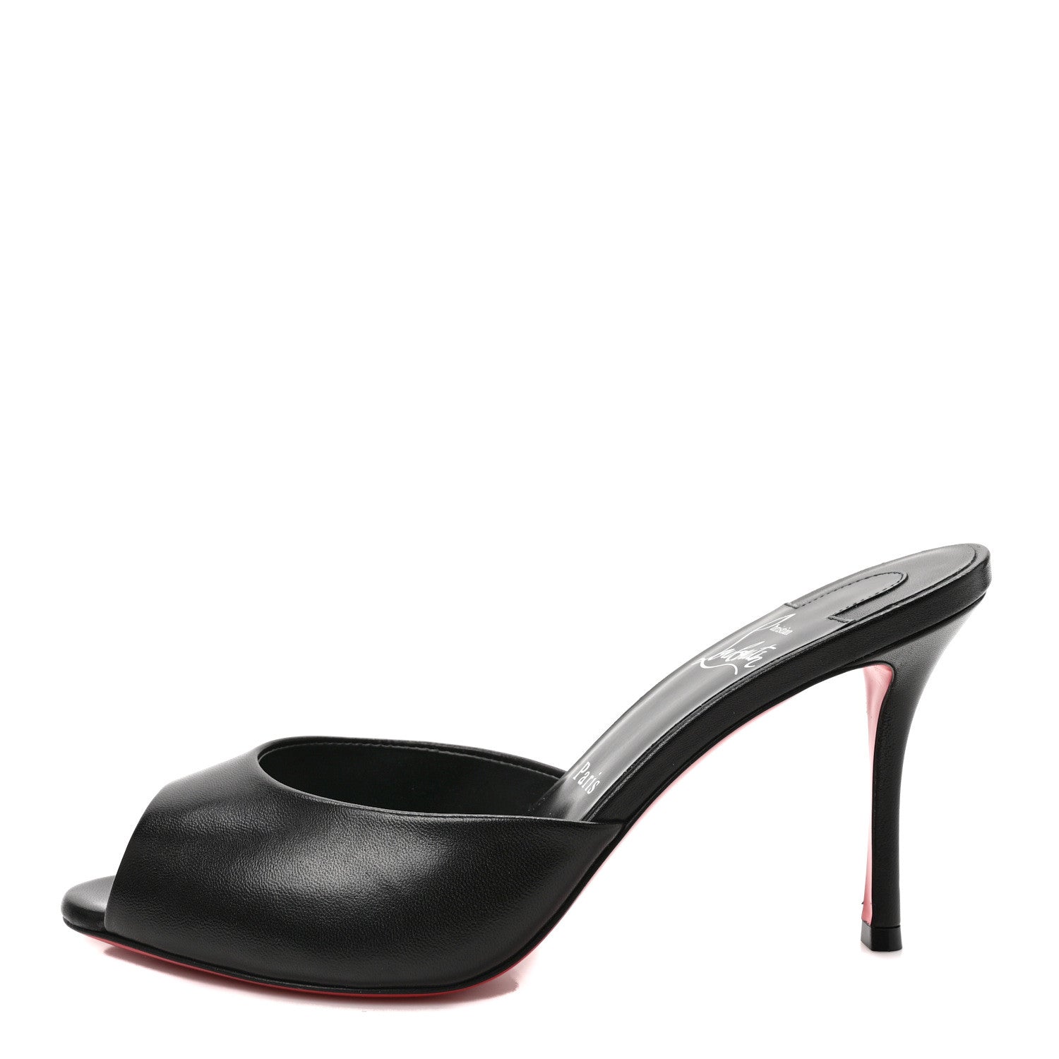 Christian Louboutin Nappa Me Dolly 85 Sandals 37.5 Black 1 of 9