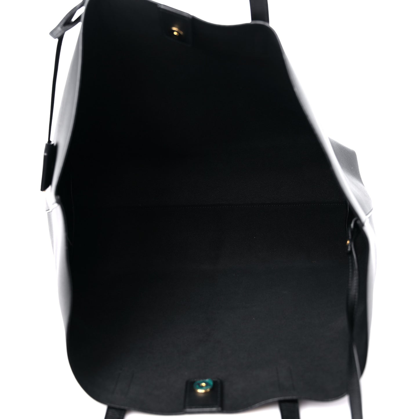 Calfskin Large Shopping Tote Black