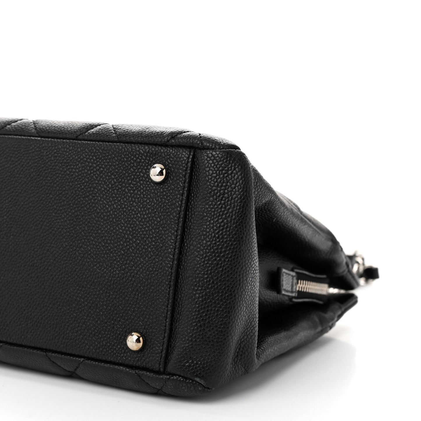 Caviar Quilted Timeless CC Soft Tote Black