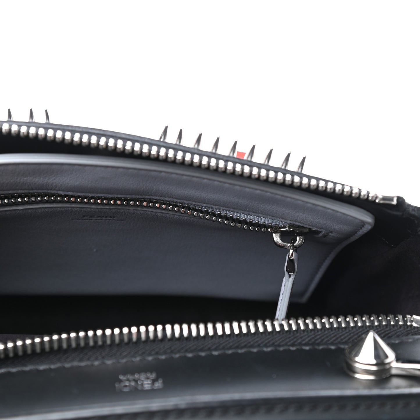 Vitello Baltico Hypnoteyes Studded Small Dotcom Click Chain Satchel Black