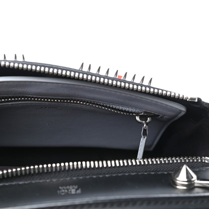 Fendi Vitello Baltico Hypnoteyes Studded Small Dotcom Click Chain Satchel Black 8 of 11