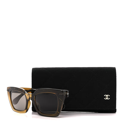 Chanel Acetate Square Sunglasses 5509-A Khaki 8 of 8