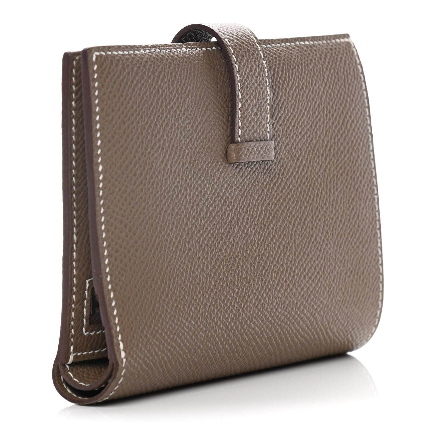 Hermes Epsom Bearn Compact Wallet Etoupe 3 of 11