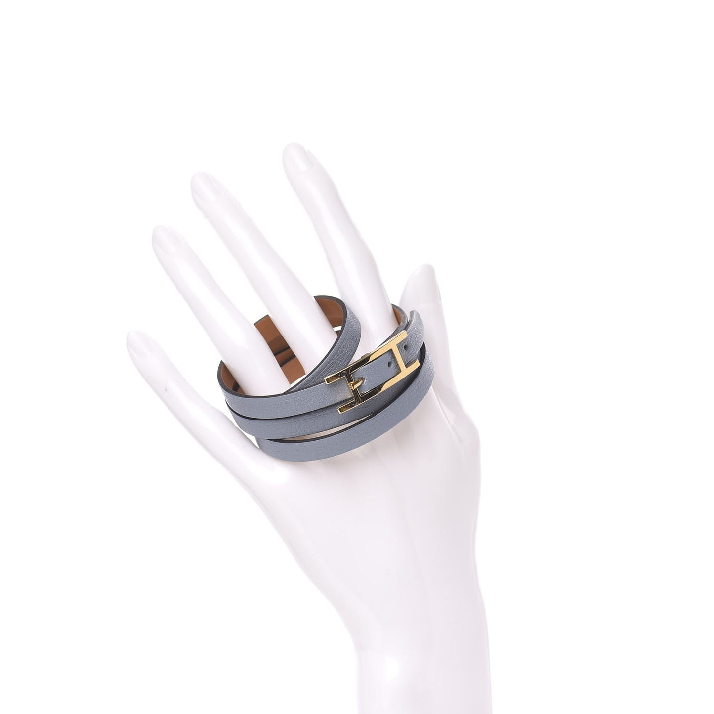 Swift Hapi 3 MM Triple Tour Wrap Bracelet M Bleu Lin