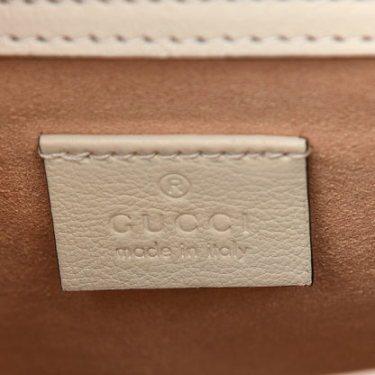 Gucci Wonka Grain Calfskin Mini Diana Tote Bag Mystic White Orange Fluo 6 of 9