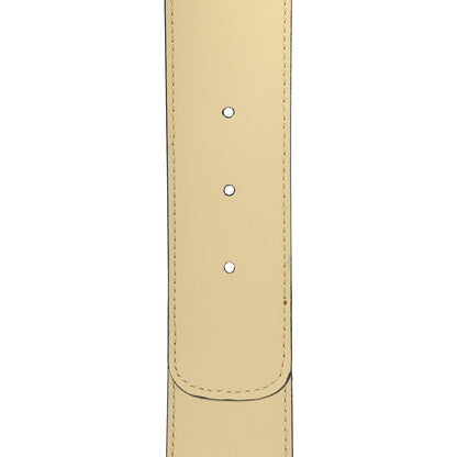 Gucci Ostrich Snakeskin Double G 40mm Belt 75 30 Gold Cloud Butter Ivory Paradise Cloud 6 of 7