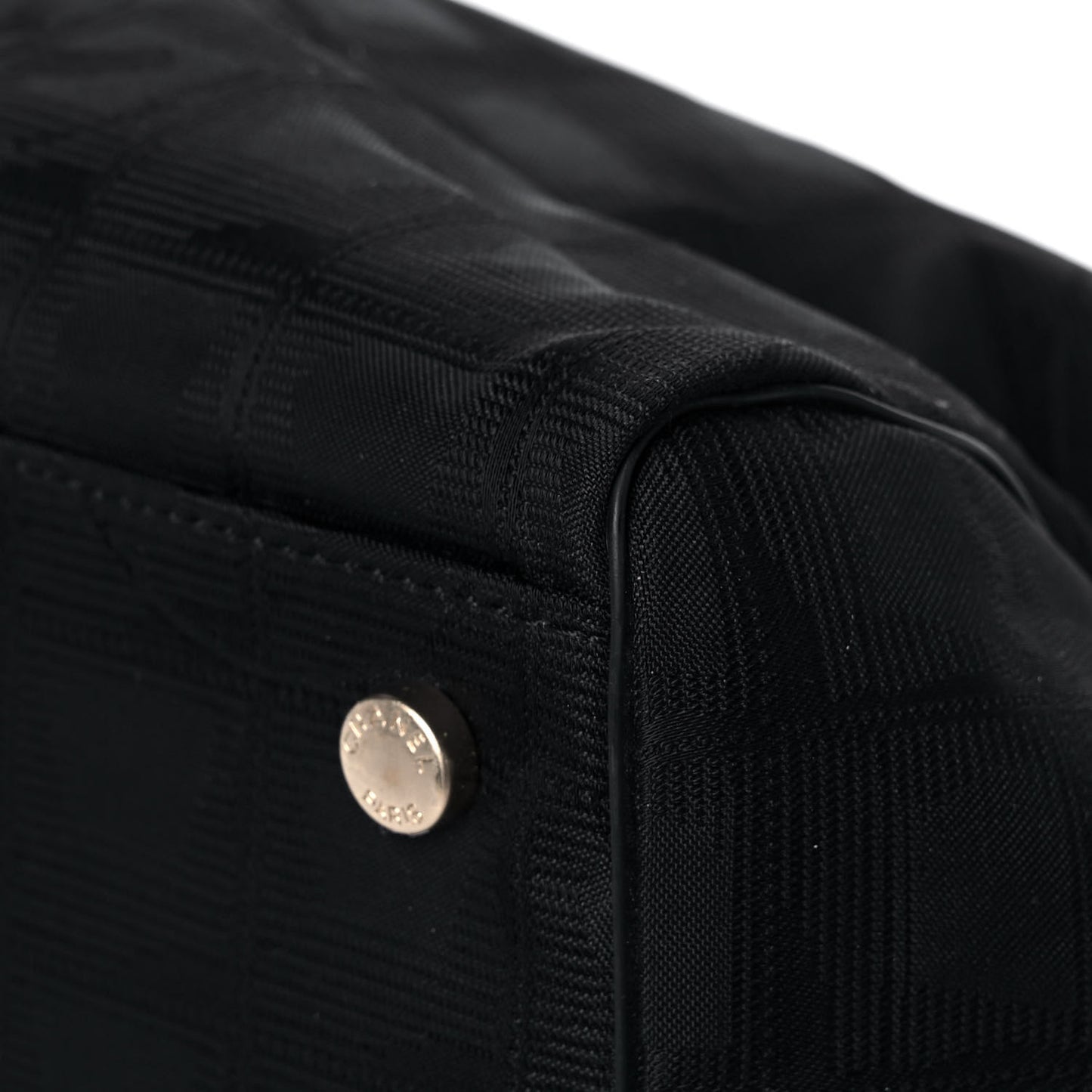 Nylon Large Travel Tote Black