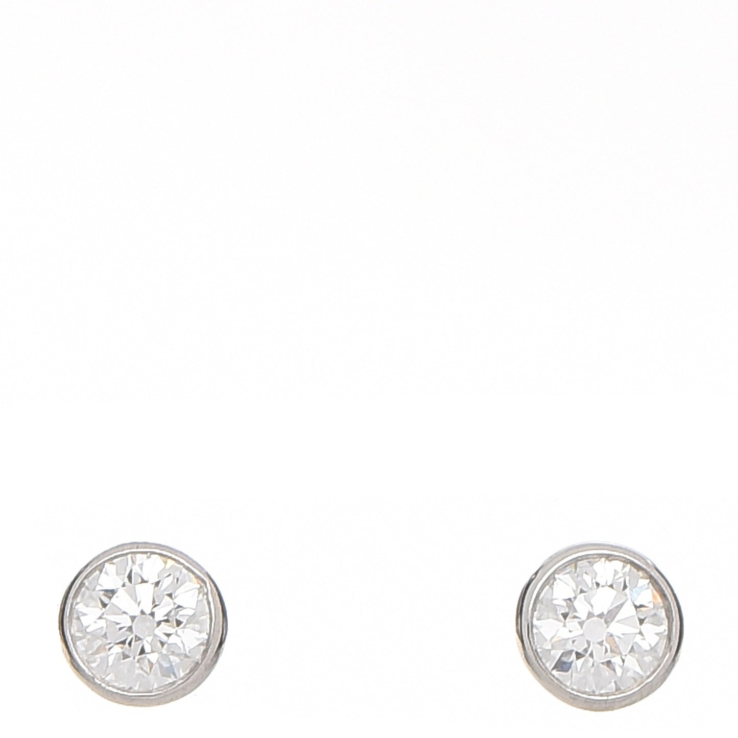 Platinum Diamond .34ctw Elsa Peretti Diamonds By The Yard Earrings