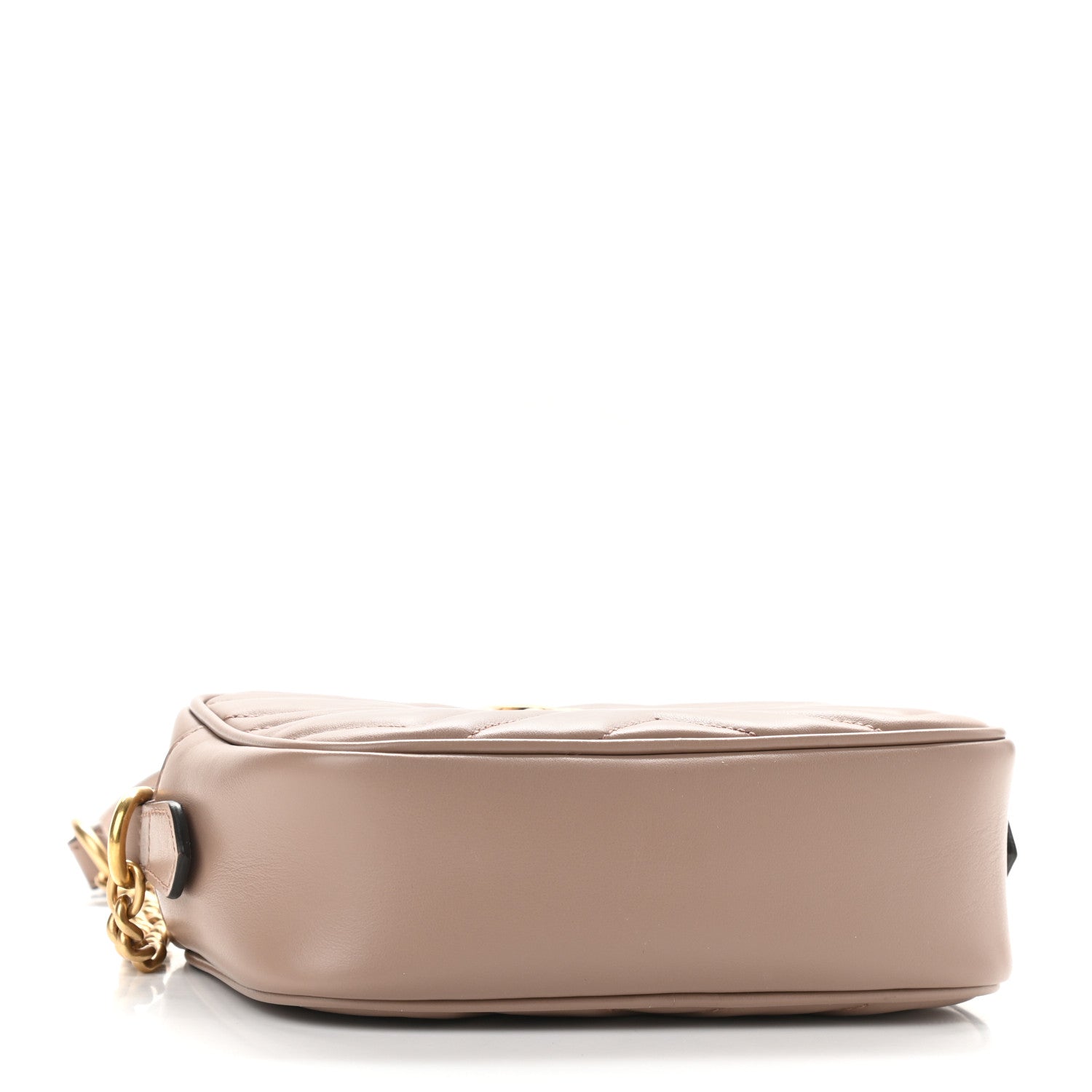 Gucci Calfskin Matelasse Mini GG Marmont Chain Shoulder Bag Porcelain Rose 4 of 9