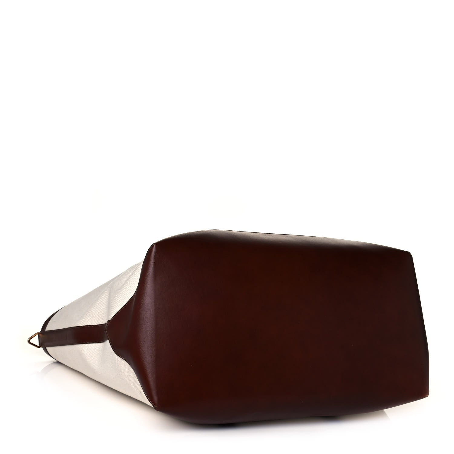 Tom Ford Canvas Calfskin Travel Tote White Brown 4 of 13
