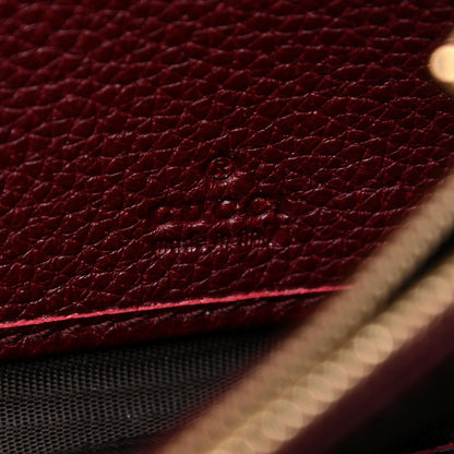 Gucci Grainy Calfskin Zumi Continental Wallet Vintage Bordeaux 6 of 8