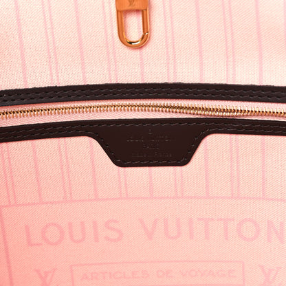 Louis Vuitton Damier Ebene Neo Neverfull MM Rose Ballerine 7 of 10