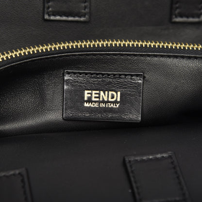 Fendi Shearling Nappa Regular 2Jours Shopper Tote Fuxia Black 6 of 10