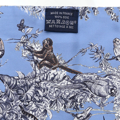 Hermes Silk Equateur Maxi Twilly Bleu Lavande Gris 2 of 4