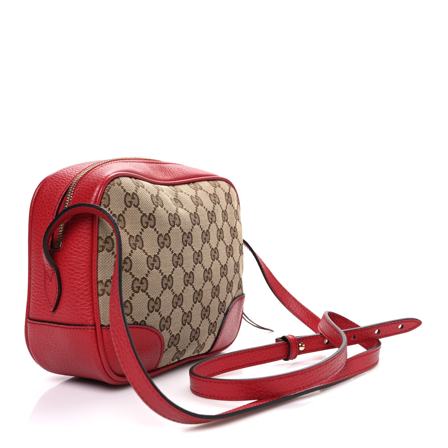 Monogram Mini Bree Messenger Bag Red