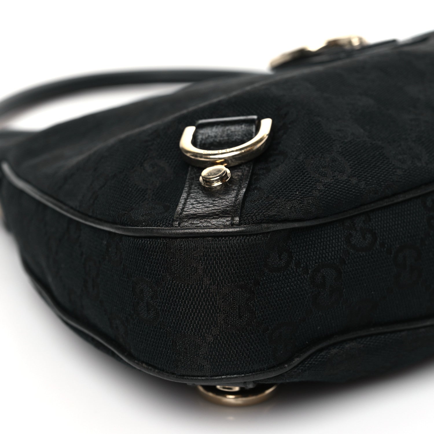 Gucci Monogram Medium Abbey D Ring Hobo Black 9 of 12
