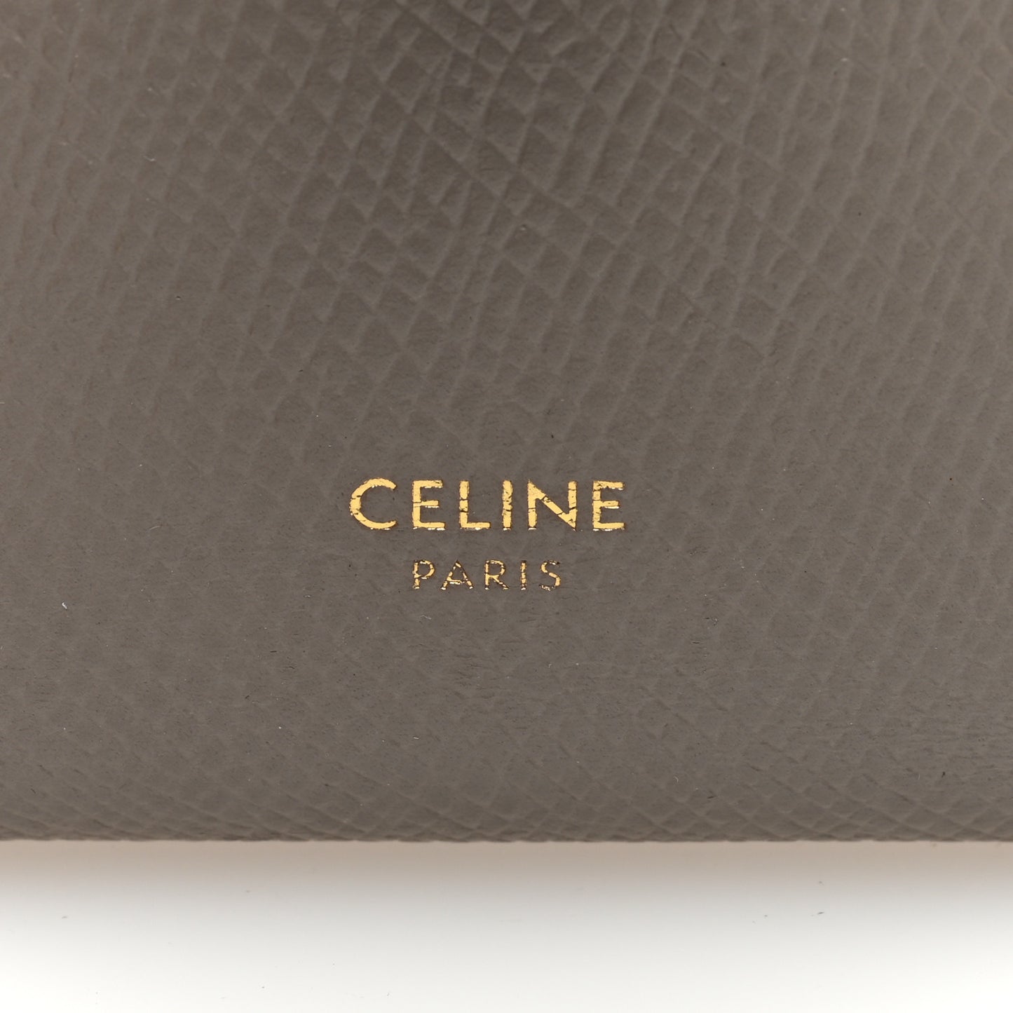 Grained Calfskin Large Multifunction Strap Wallet Pebble