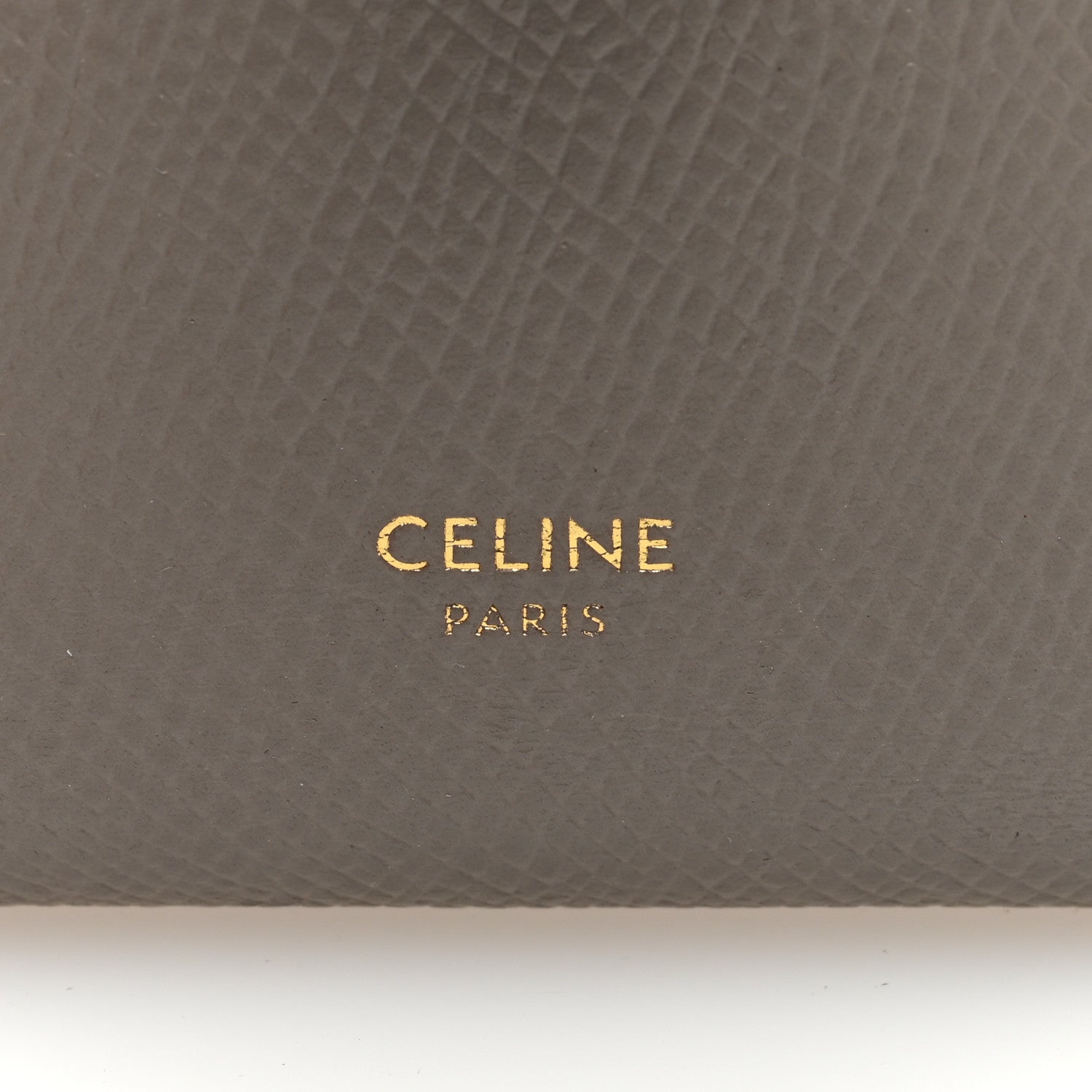 Celine Grained Calfskin Large Multifunction Strap Wallet Pebble 6 of 6