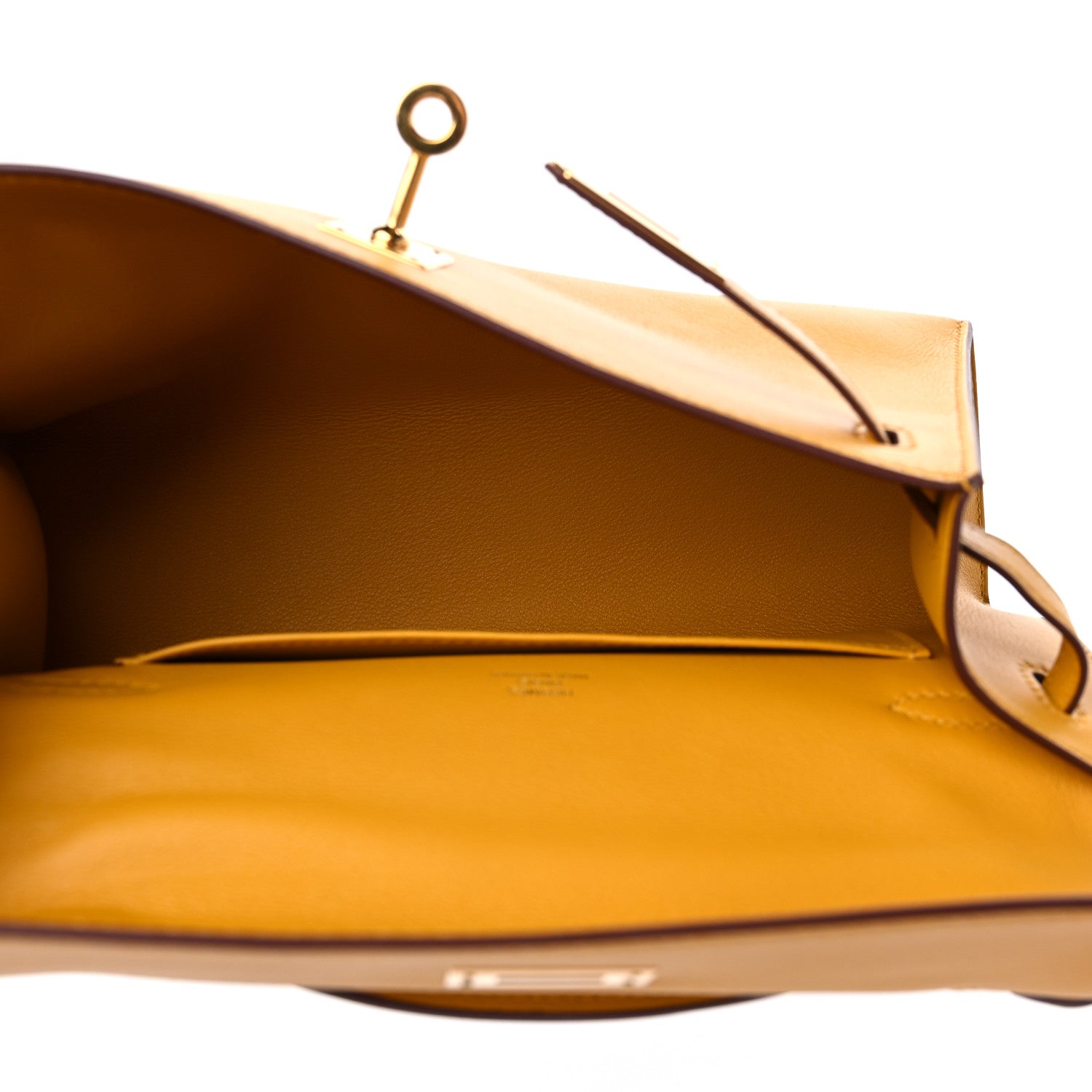 Hermes Swift Kelly Pochette Clutch Jaune Ambre 5 of 9