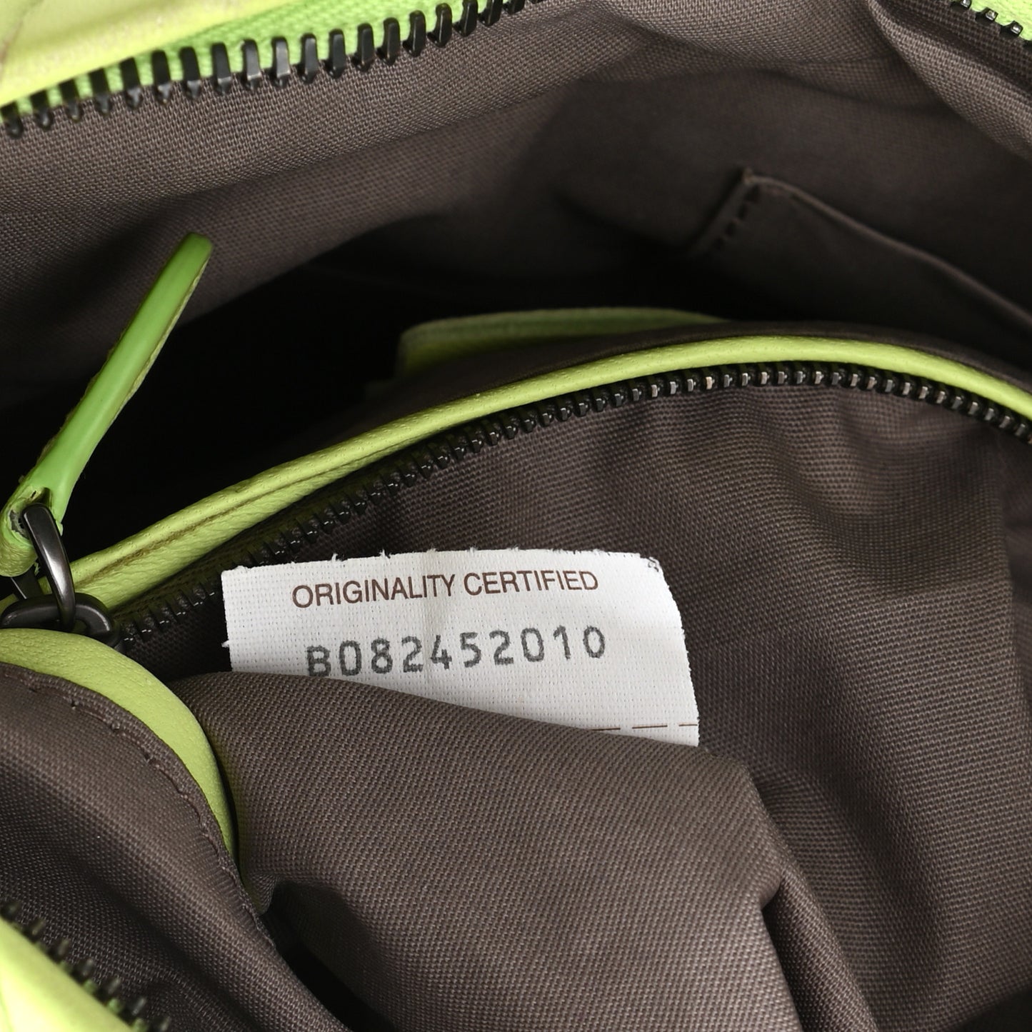 Nappa Intrecciato Crossbody Kiwi