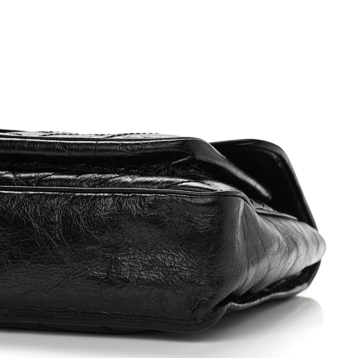 Saint Laurent Crinkled Calfskin Matelasse Monogram Large Niki Chain Satchel Black 10 of 10