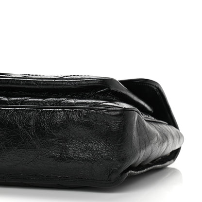 Saint Laurent Crinkled Calfskin Matelasse Monogram Large Niki Chain Satchel Black 10 of 10