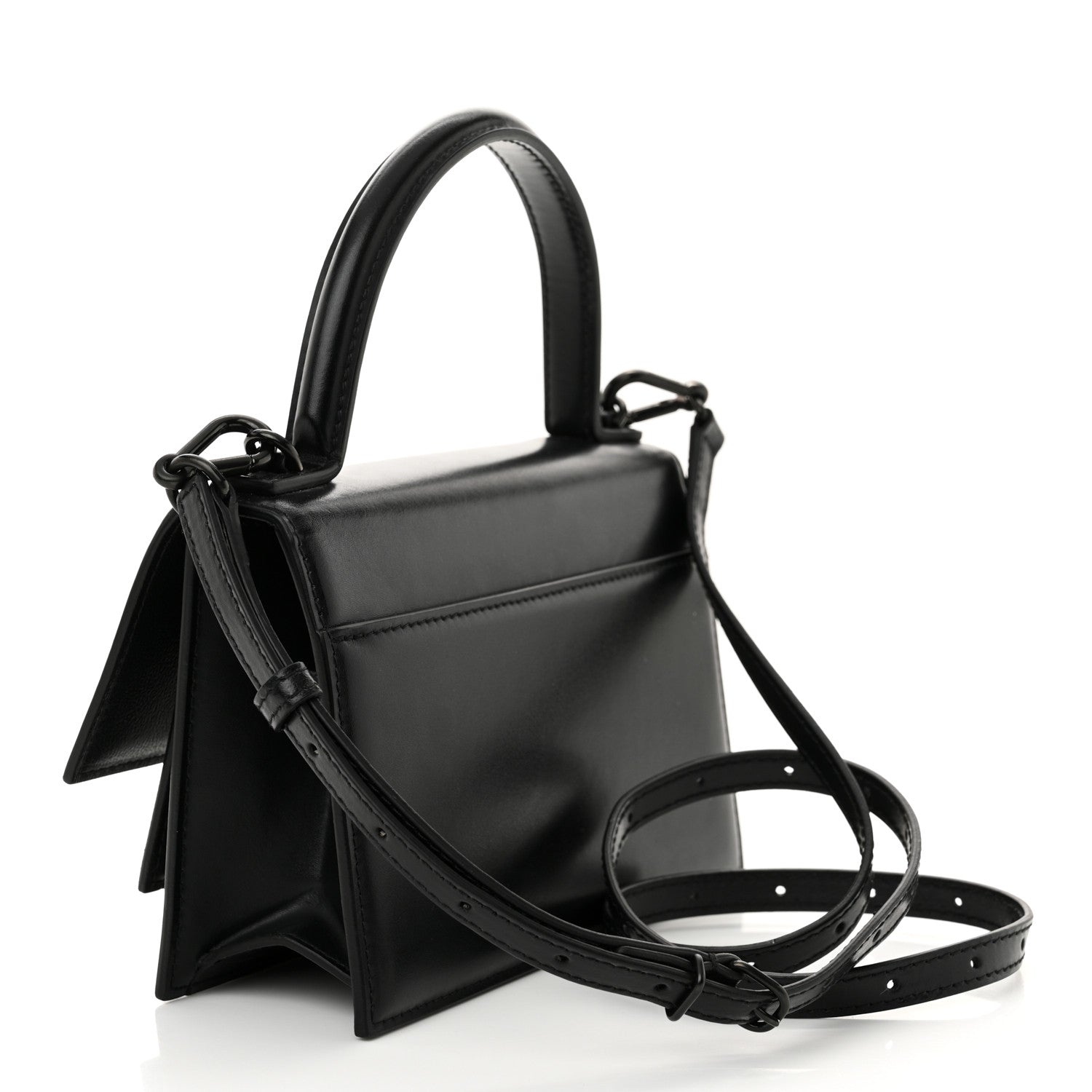 Balenciaga Box Calfskin Monochrome XS Sharp Top Handle Bag Black 3 of 13