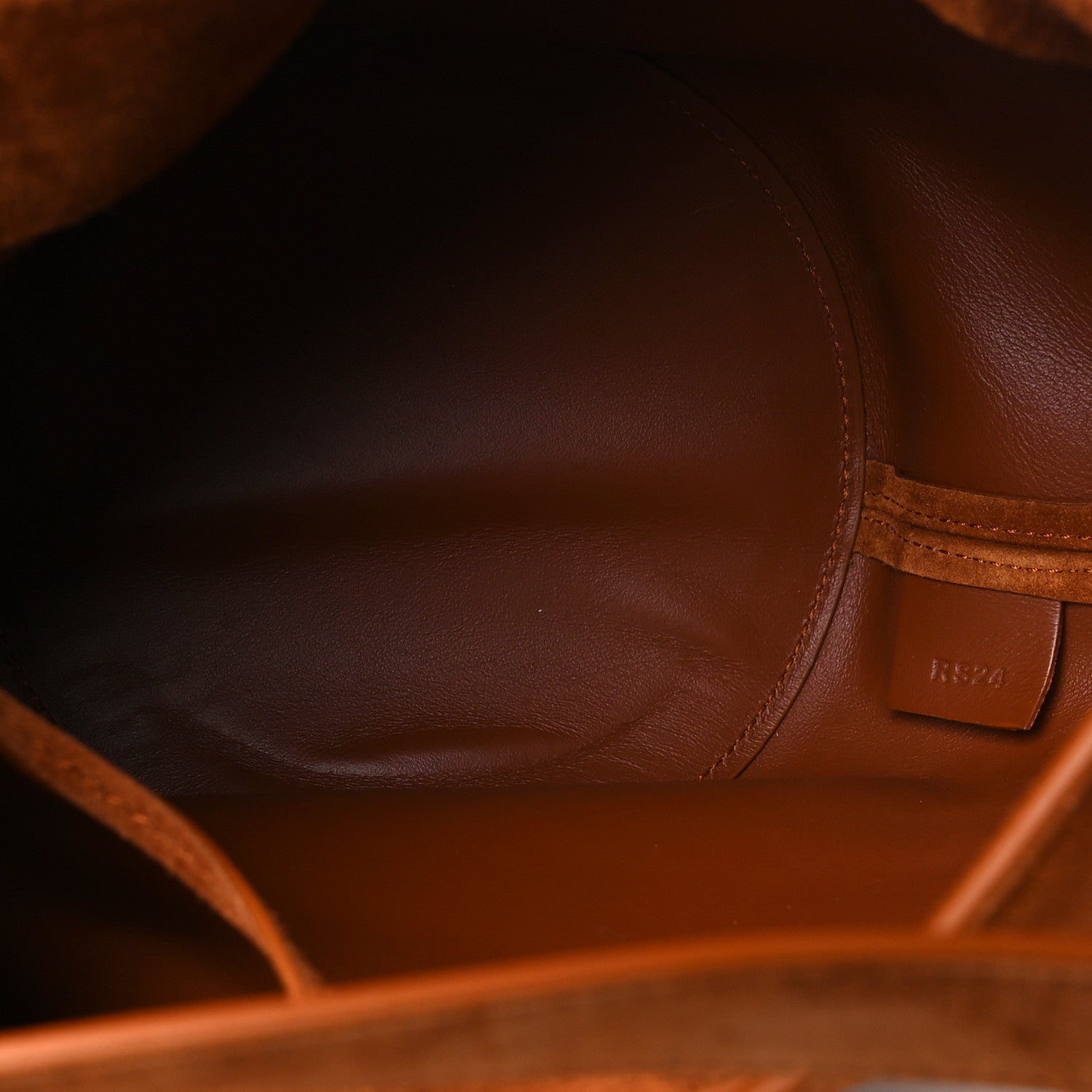 Khaite Suede Calfskin Mini Lotus Tote Caramel 5 of 8