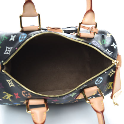 Louis Vuitton Monogram Multicolor Speedy 30 Black 5 of 8