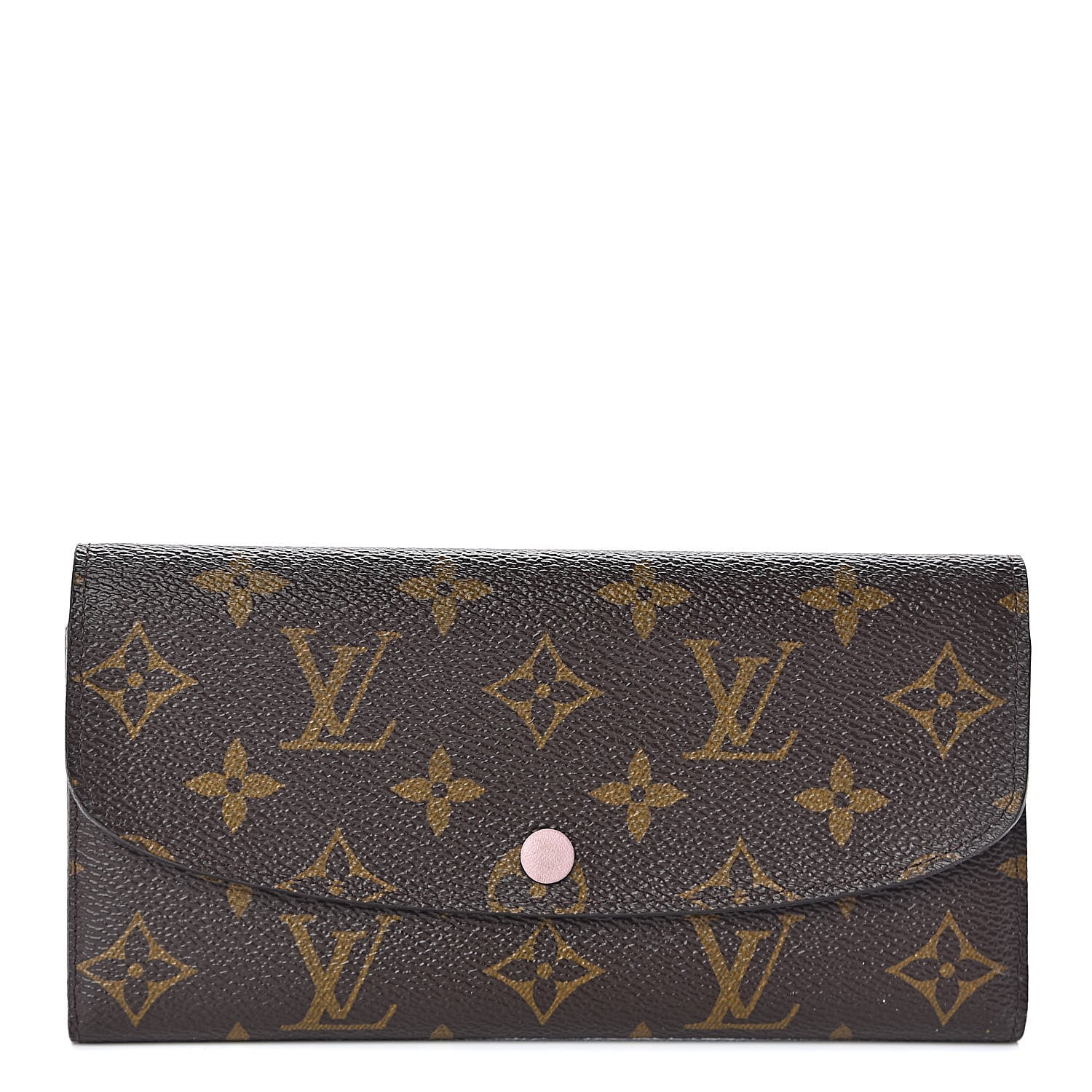 Louis Vuitton Monogram Emilie Wallet Rose Ballerine 1 of 9