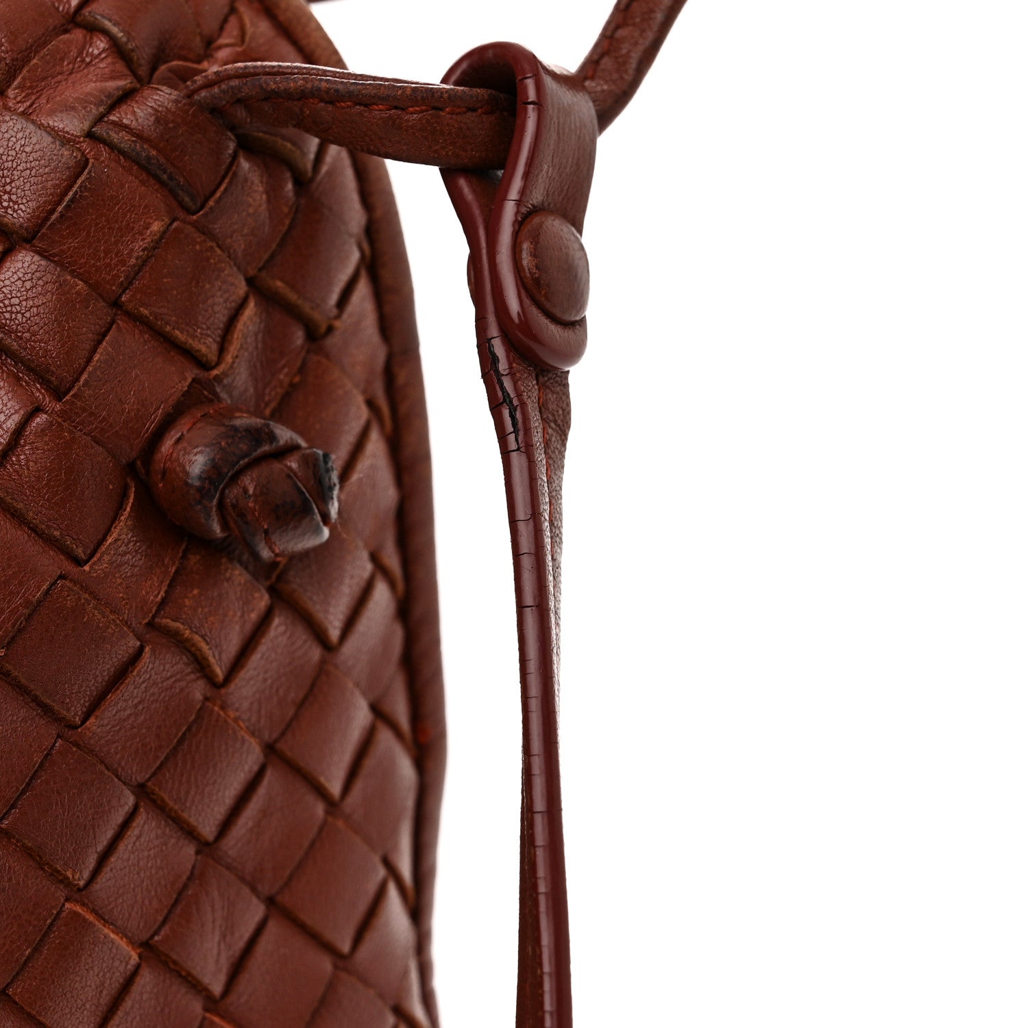 Bottega Veneta Nappa Intrecciato Nodini Crossbody Messenger Terracota 16 of 18