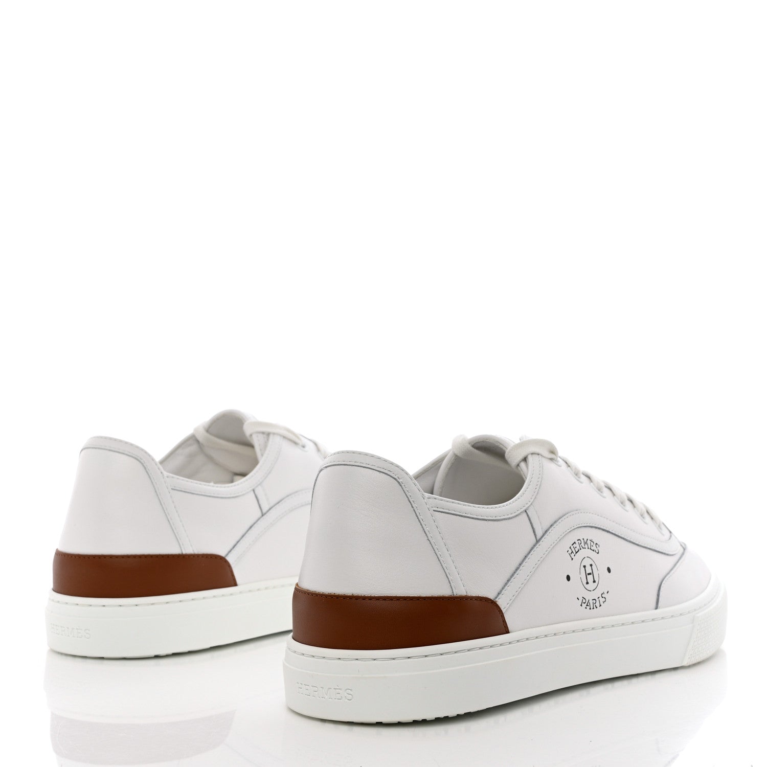 Hermes Calfskin Mens Get Sneakers 43.5 White 4 of 7