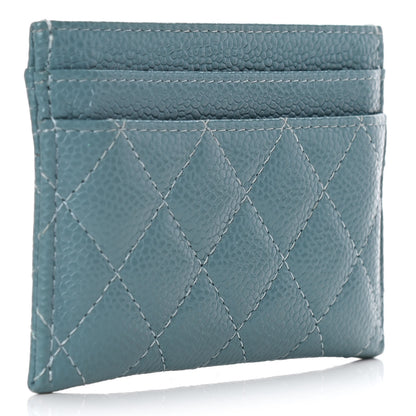Chanel Caviar Quilted Boy Card Holder Light Blue 3 of 8