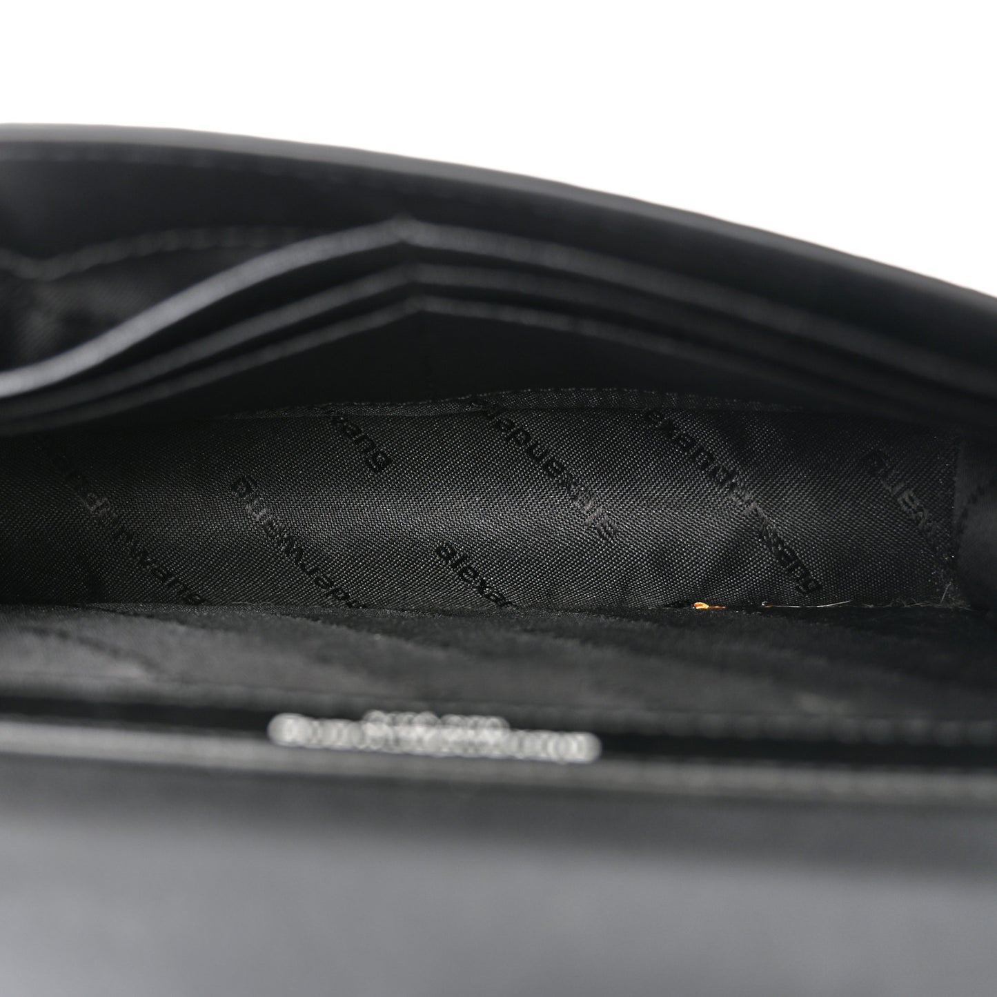 Textured Calfskin Attica Crossbody Black