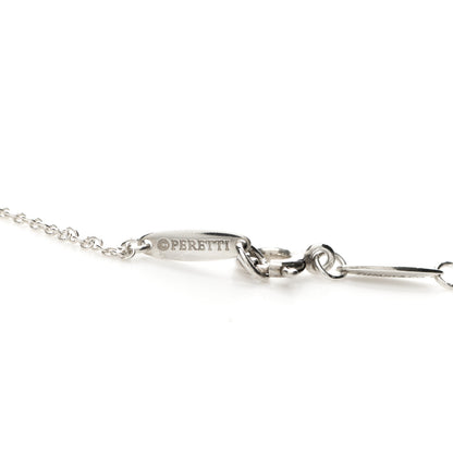Tiffany Sterling Silver 18K Rose Gold Elsa Peretti Extra Mini Double Open Heart Pendant Necklace 8 of 8