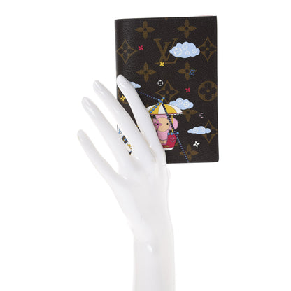 Louis Vuitton Monogram 2020 Christmas Animation Big Wheel Passport Cover Rose Ballerine 2 of 10
