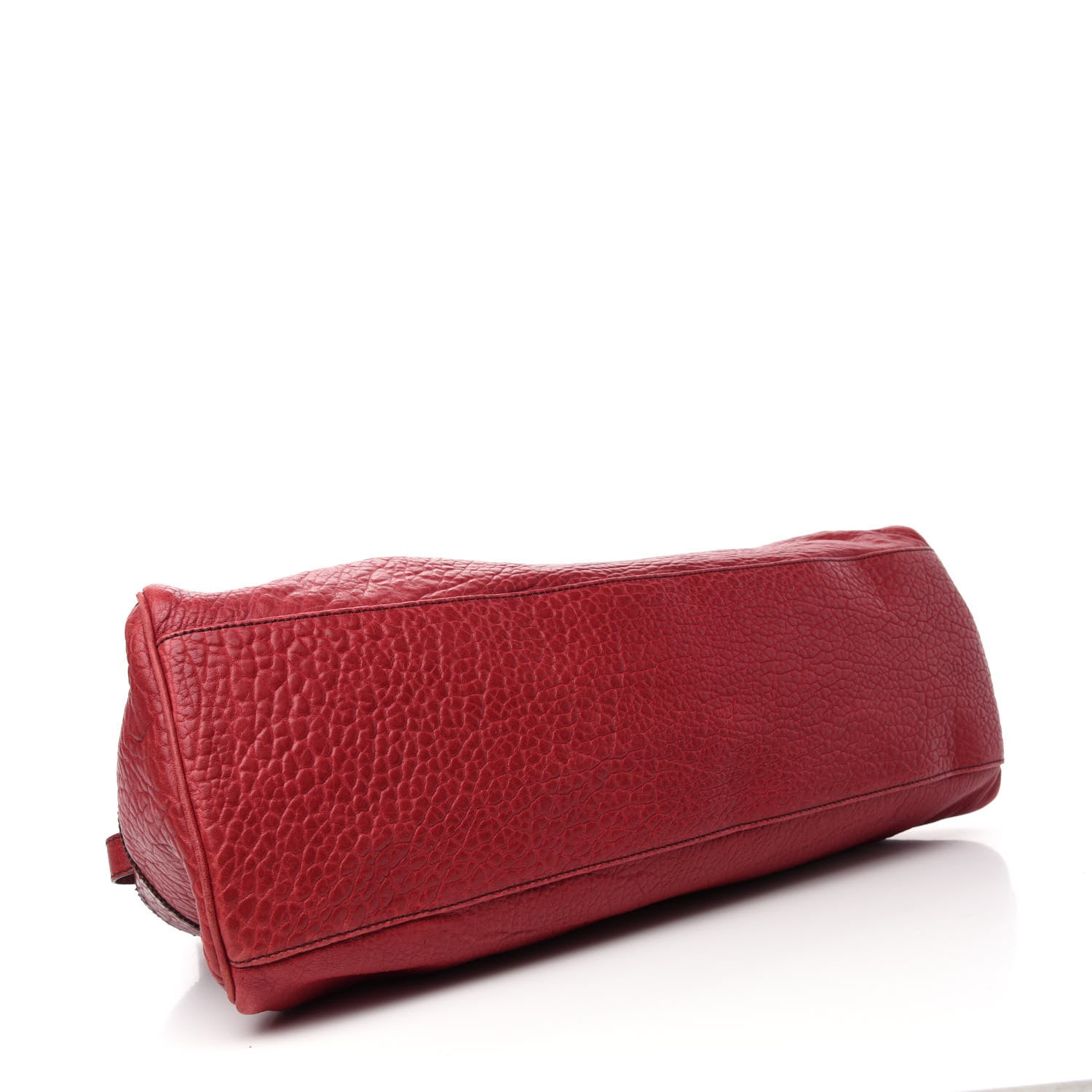 Fendi Crinkled Lambskin Large Bag De Jour Tote Red 4 of 10