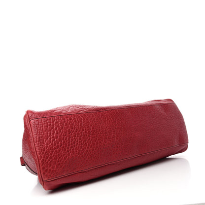 Fendi Crinkled Lambskin Large Bag De Jour Tote Red 4 of 10