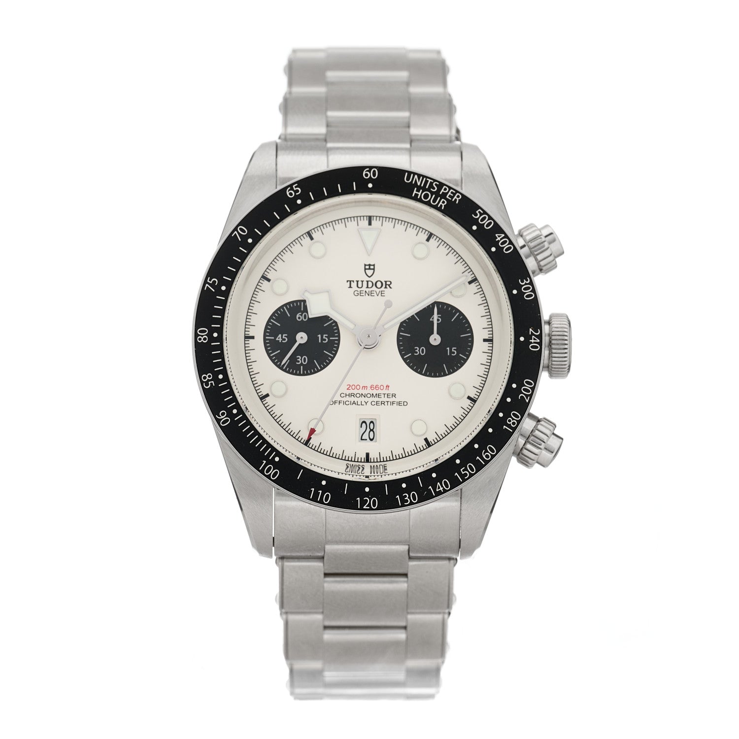 TUDOR Stainless Steel 41mm Black Bay Chronograph Panda Automatic Watch White 79360N 1 of 4