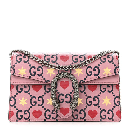 Gucci Calfskin Valentine's Day Exclusive Super Mini Dionysus Shoulder Bag 1 of 8