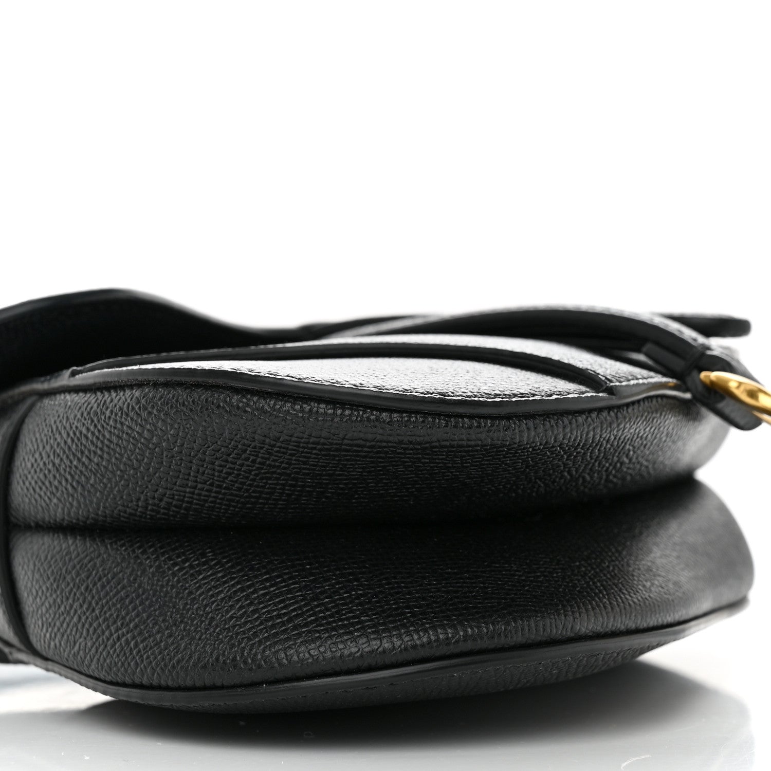 Christian Dior Grained Calfskin Mini Saddle Bag Black 9 of 13