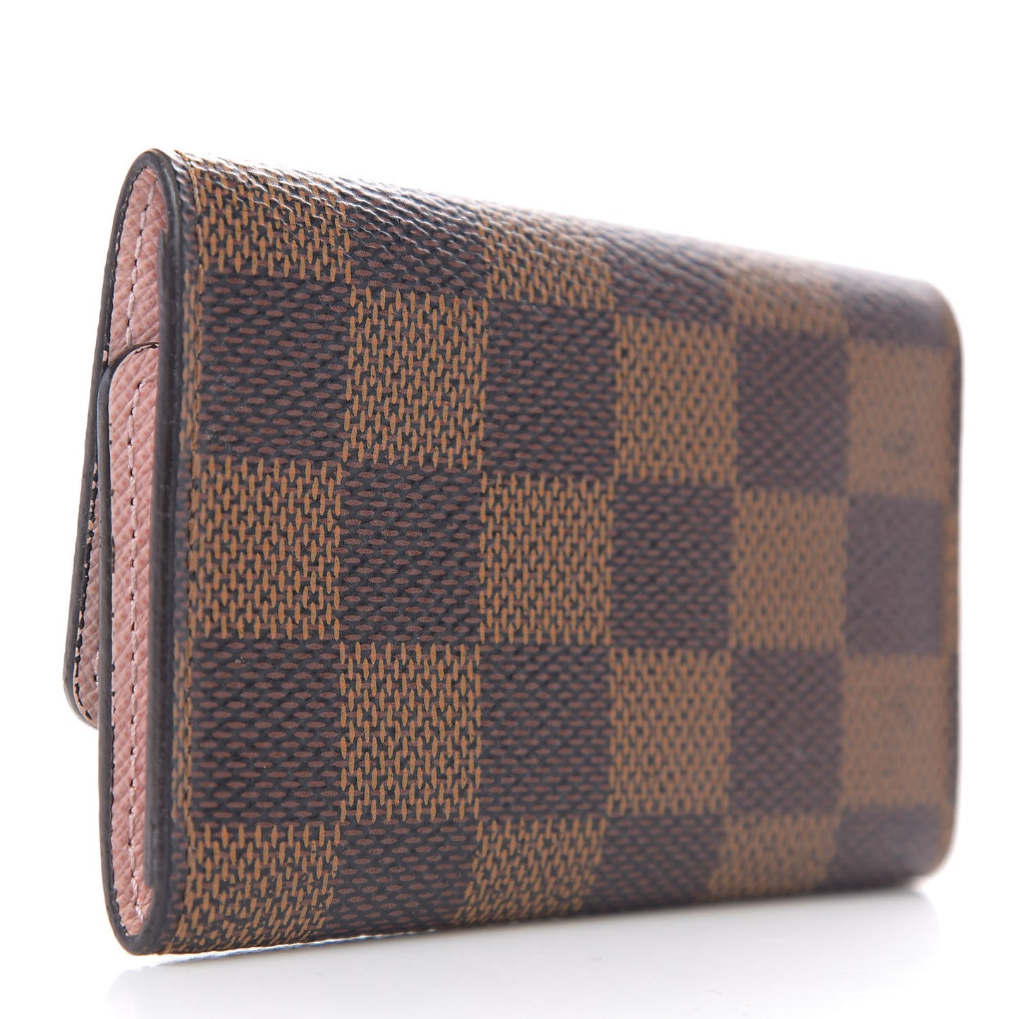 Damier Ebene Multicles 6 Key Holder Rose Ballerine