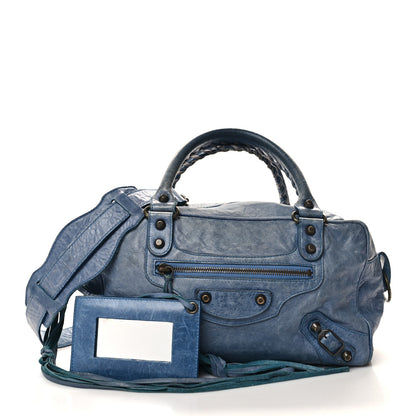 Balenciaga Agneau Classic Hardware Box Bag Beluet 3 of 15