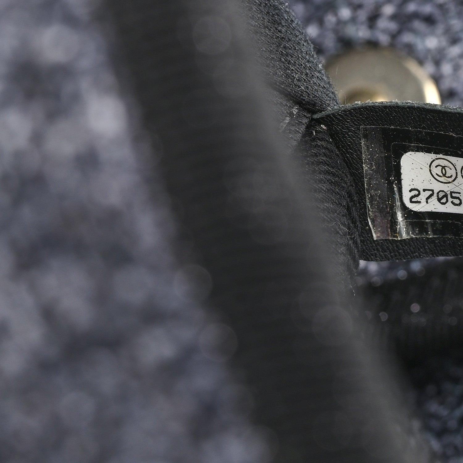 Chanel Lurex Boucle Mini Deauville Tote Black 7 of 11