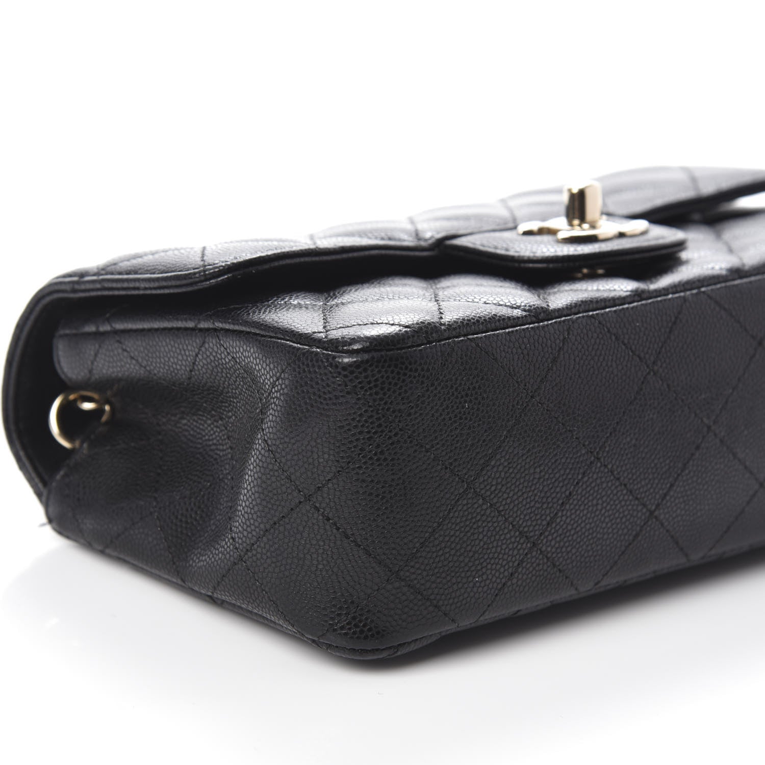 Chanel Caviar Quilted Mini Rectangular Flap Black 8 of 9